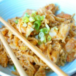 Skinny Shrimp Pad Thai with PB2