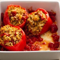 Skinny Slow-Cooker New Orleans-Style Stuffed Peppers