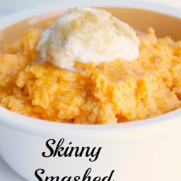 Skinny Smashed Sweet Potatoes (A 21 Day Fix Approved Recipe)