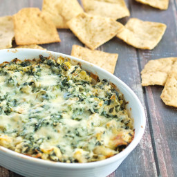 Skinny Spinach Artichoke Dip