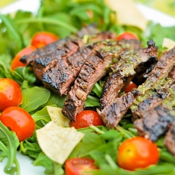 Skirt Steak Salad With Cilantro-Lime Dressing Recipe