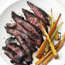 Skirt Steak With Roasted Root Vegetables