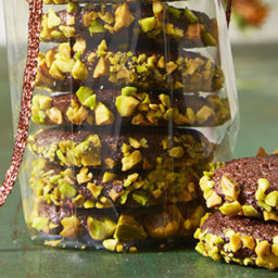 Slice and Bake Chocolate and Pistachio Cookies