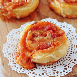 Slice and Bake Pepperoni Pizza Puff Pastry Roll-Ups