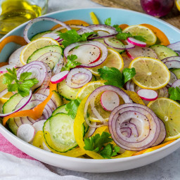 Sliced Summer Detox Salad Recipe