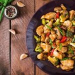Slow Carb Chicken and Vegetable Stir-Fry