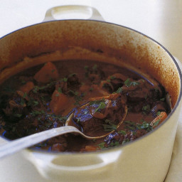Slow-cooked beef casserole