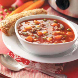 Slow-Cooked Beef Vegetable Soup Recipe