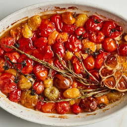 Slow-Cooked Cherry Tomatoes with Coriander and Rosemary