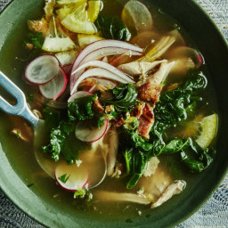 Slow-Cooked Chicken Stew with Kale