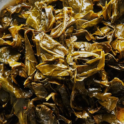 Slow-Cooked Collard Greens in Olive Oil
