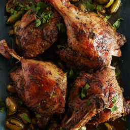 Slow-Cooked Duck with Green Olives and Herbes de Provence