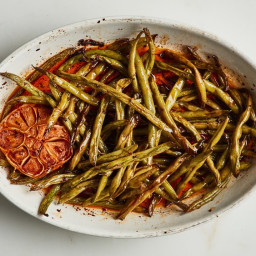 Slow-Cooked Green Beans with Harissa and Cumin