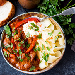 Slow-Cooked Hungarian Beef Goulash