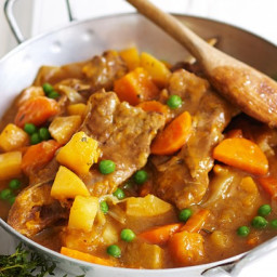 Slow-cooked lamb and chunky vegetable stew