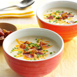 Slow-Cooked Loaded Potato Soup