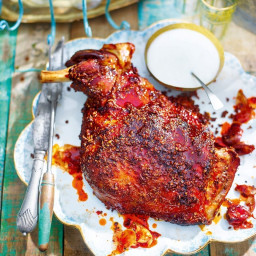 Slow-cooked Moorish lamb with buttermilk dressing