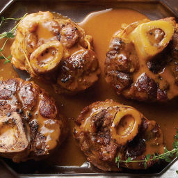 Slow-Cooked Osso Buco with Mustard & Horseradish Gravy