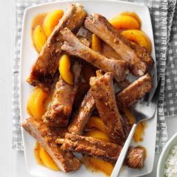Slow-Cooked Peachy Spareribs