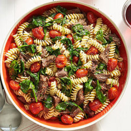 Slow Cooked Peppery Beef and Fusilli