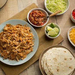 Slow Cooked Shredded Chicken Tacos