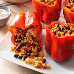 Slow-Cooked Stuffed Peppers
