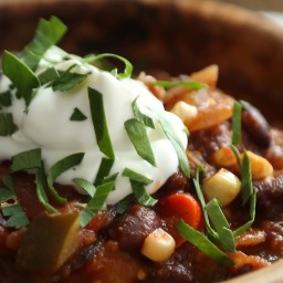 Slow-Cooked Vegetarian Chili
