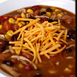 Slow Cooker 8-Can Taco Soup