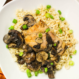 Slow Cooker Adobo Chicken and Mushrooms