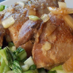 Slow Cooker Adobo Chicken with Bok Choy Recipe