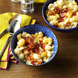 Slow Cooker Bacon Mac & Cheese