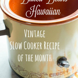 Slow Cooker Baked Beans Hawaiian