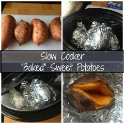 Slow Cooker “Baked” Sweet Potatoes