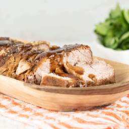 Slow Cooker Balsamic Brown Sugar Pork Tenderloin