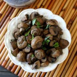 Slow Cooker Balsamic Glazed Mushrooms