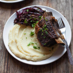 Slow-Cooker Balsamic Short Ribs with Parsnip Puree