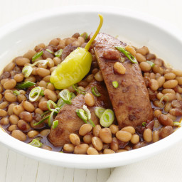 Slow-Cooker Barbecue Beans and Sausage