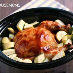 Slow Cooker Barbecue Chicken and Veggies