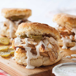 Slow Cooker Barbecue Chicken with Biscuits