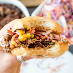 Slow Cooker Barbecue Chuck Roast Sandwiches