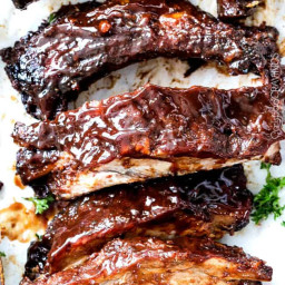 Slow Cooker Barbecue Ribs ( (Video)