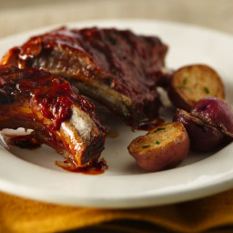 Slow-Cooker Barbecued Baby Back Ribs