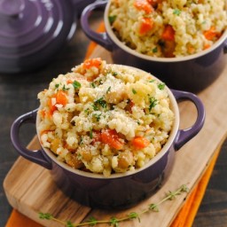 Slow-Cooker Barley and Chickpea Risotto