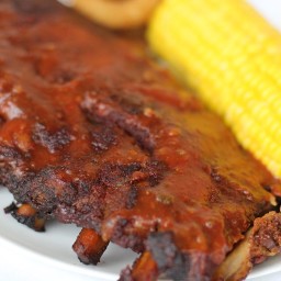 Slow cooker BBQ baby back ribs by New Leaf Wellness