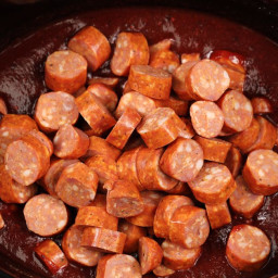 Slow cooker BBQ cocktail sausage