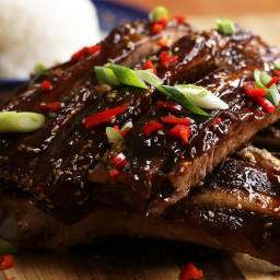 Slow-cooker BBQ Ribs (Asian Style)