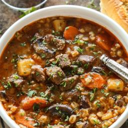 Slow Cooker Beef and Barley Stew