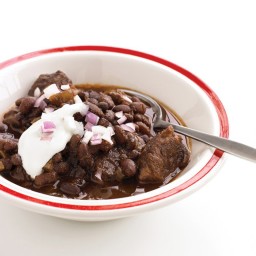 Slow-Cooker Beef and Black-Bean Chili