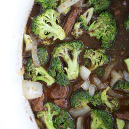 Slow Cooker Beef and Broccoli with Rice