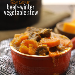 Slow Cooker Beef and Winter Vegetable Stew